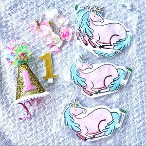$10 Add On Baby 1st birthday unicorn decorations pink baby girl baby boy